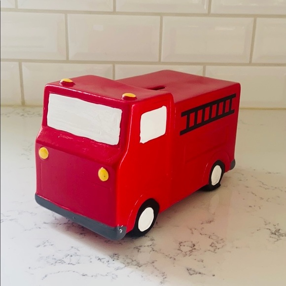 Isaac Jacobs Fire Truck Coin Bank - Picture 7 of 16